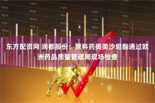 东方配资网 润都股份：原料药奥美沙坦酯通过欧洲药品质量管理局现场检查